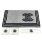 CHANEL AA9752 Sports Logo 24C Hairband, Wristband, and Towel 4-Piece Set Headband, hair accessory, bath towel hair band cotton White/Black Used