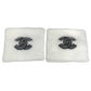 CHANEL AA9752 Sports Logo 24C Hairband, Wristband, and Towel 4-Piece Set Headband, hair accessory, bath towel hair band cotton White/Black Used