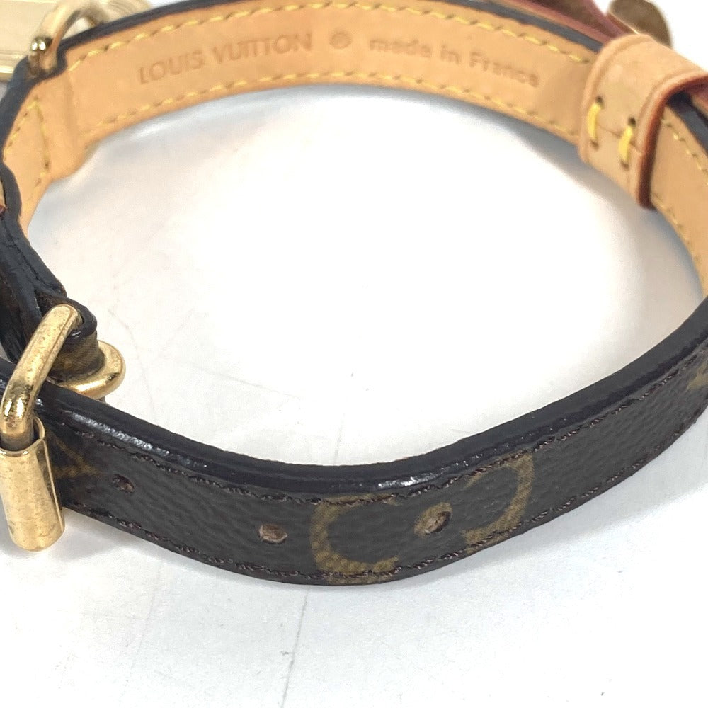LOUIS VUITTON M58073 Pet Color Monogram Dog Pet Collier Baxter XS Collier Baxter XS Ribon Ribbon Collar MonogramCanvas Brown Used
