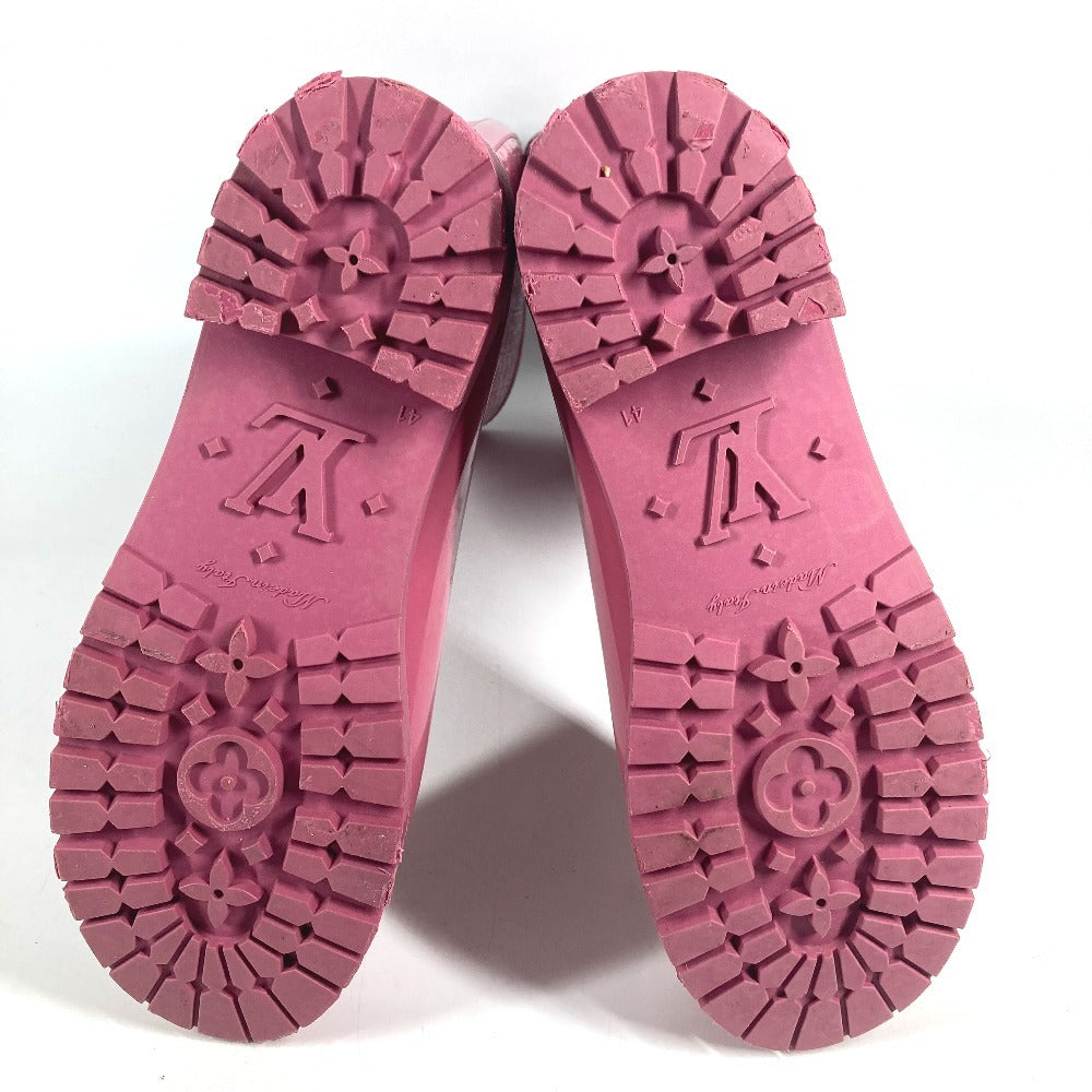 LOUIS VUITTON Monogram Long rain boots Boots Shoes Long Boots Long Rain Boots Rain shoes rubber pink Used