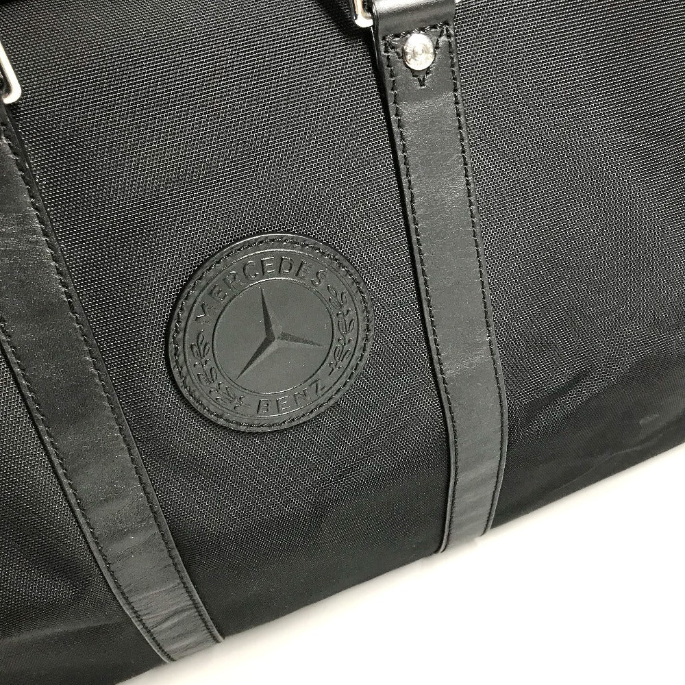 HUNTING WORLD Mercedes-Benz Collaboration Logo 2way bag Bag, Tote Bag, Travel Bag, Shoulder Bag Duffle Bag Leather/Canvas Black Used