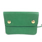HERMES vintage PochetteGreen Pochette Green Waist Pouch Bag Mini Bag Flap Belt Bag body bag Courchevel Green Used