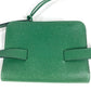HERMES vintage PochetteGreen Pochette Green Waist Pouch Bag Mini Bag Flap Belt Bag body bag Courchevel Green Used
