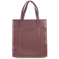 CARTIER logo Vertical Tote Bag Shoulder Bag Shoulder Bag Leather wine-red Used