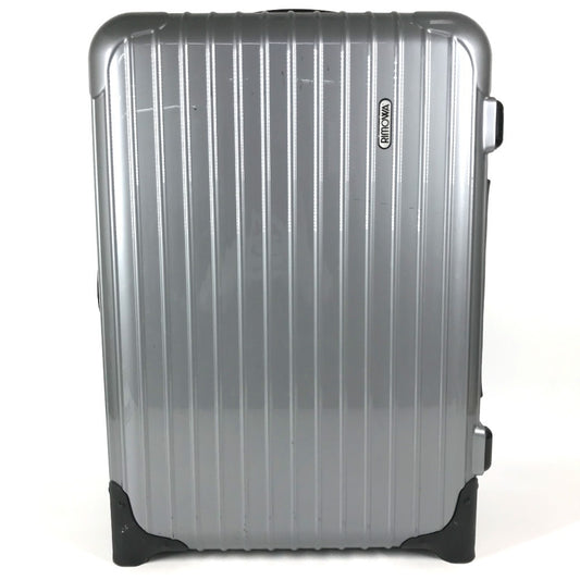 RIMOWA 856.52 suitcase SALSA Salsa Cabin Multiwheel 35L Trunk 2-wheel travel bag Carry Bag Polycarbonate Silver/Black Used