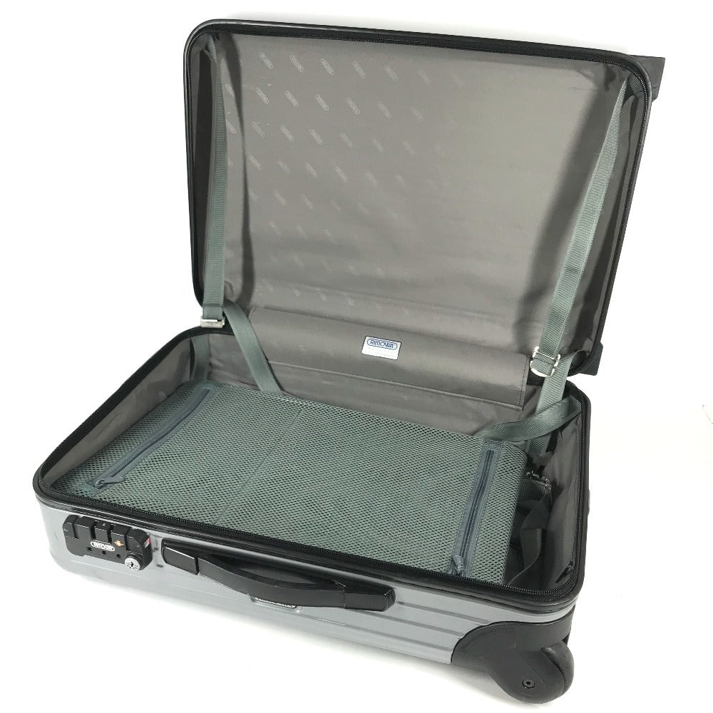 RIMOWA 856.52 suitcase SALSA Salsa Cabin Multiwheel 35L Trunk 2-wheel travel bag Carry Bag Polycarbonate Silver/Black Used