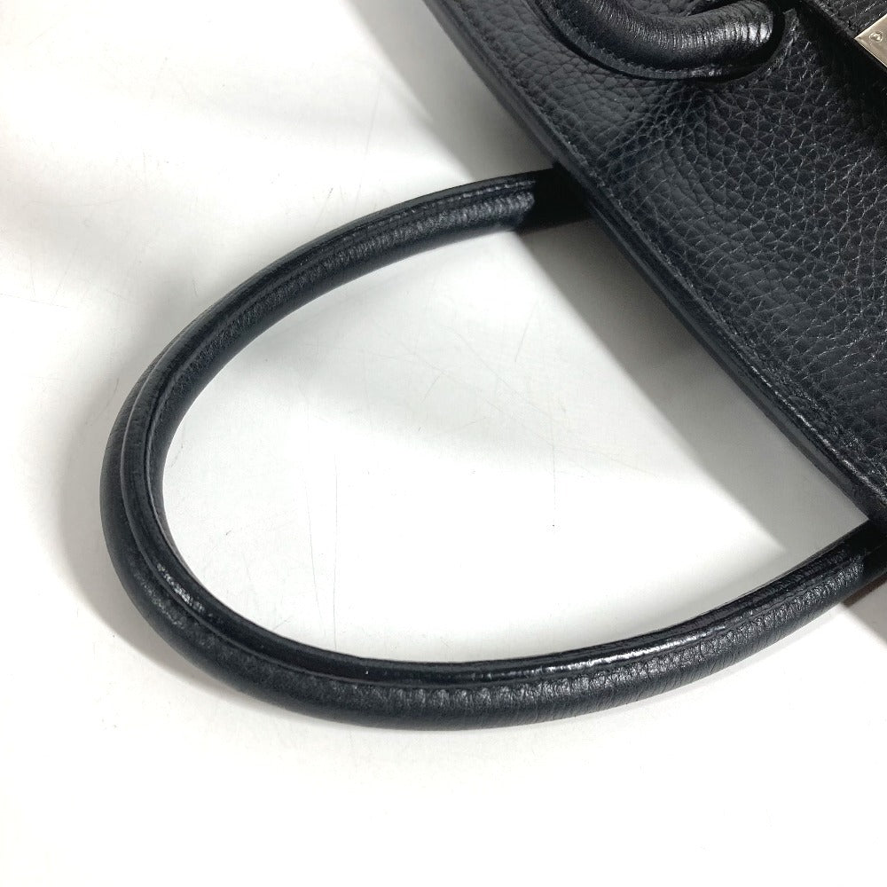 HERMES Birkin35 Birkin 35 Bag Tote Bag Hand Bag Leather Black/SilverHardware Used