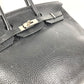 HERMES Birkin35 Birkin 35 Bag Tote Bag Hand Bag Leather Black/SilverHardware Used