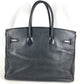 HERMES Birkin35 Birkin 35 Bag Tote Bag Hand Bag Leather Black/SilverHardware Used