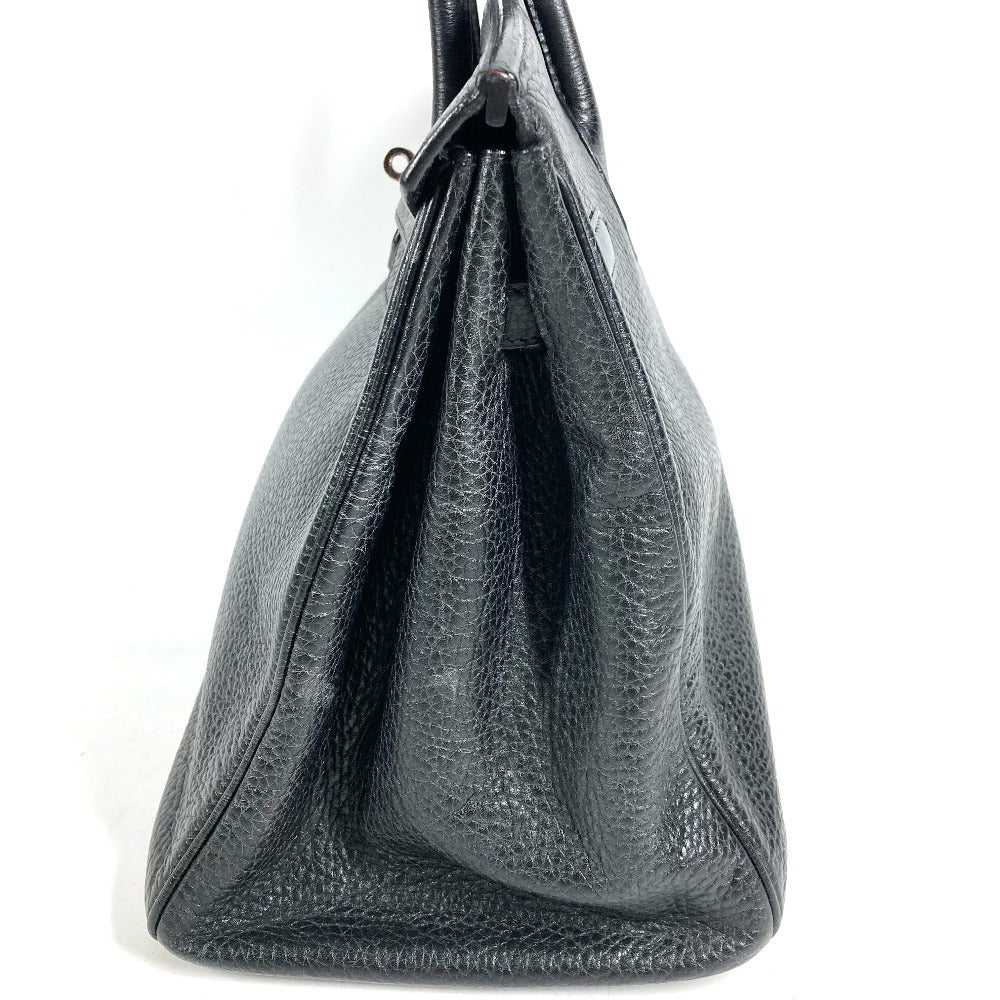 HERMES Birkin35 Birkin 35 Bag Tote Bag Hand Bag Leather Black/SilverHardware Used