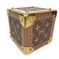 LOUIS VUITTON 不明 Monogram Large Cube Dice Ornament interior object MonogramCanvas Brown Used