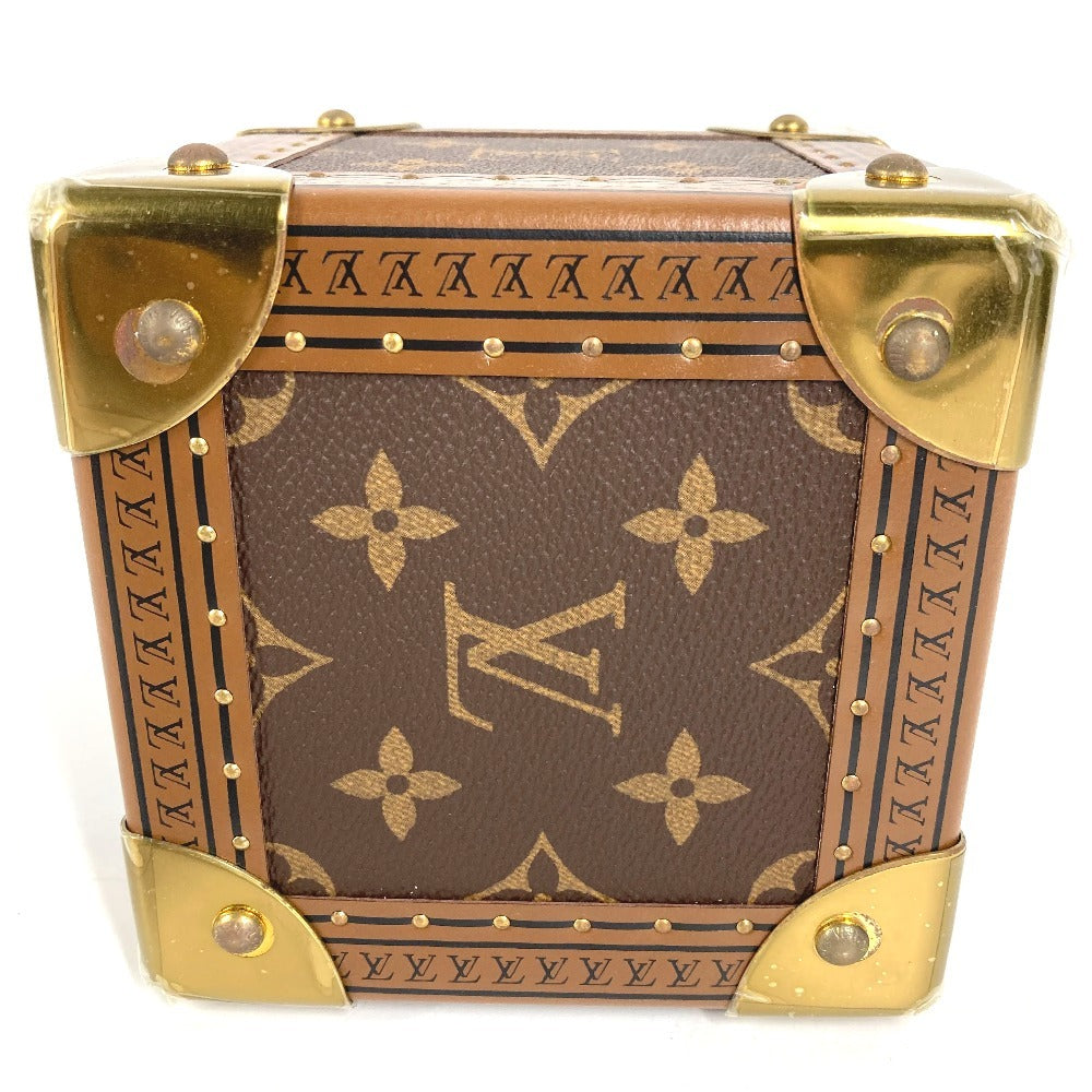 LOUIS VUITTON 不明 Monogram Large Cube Dice Ornament interior object MonogramCanvas Brown Used