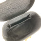 VERSACE vintage Sunburst logo bag vanity bag Hand Bag Leather Gold/Black Used