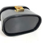 VERSACE vintage Sunburst logo bag vanity bag Hand Bag Leather Gold/Black Used