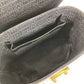 VERSACE vintage Sunburst logo bag vanity bag Hand Bag Leather Gold/Black Used