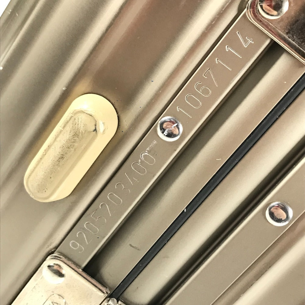 RIMOWA 920.52 suitcase Topaz Trunk 4-Wheel Travel Bag Carry Bag Titanium Gold Used
