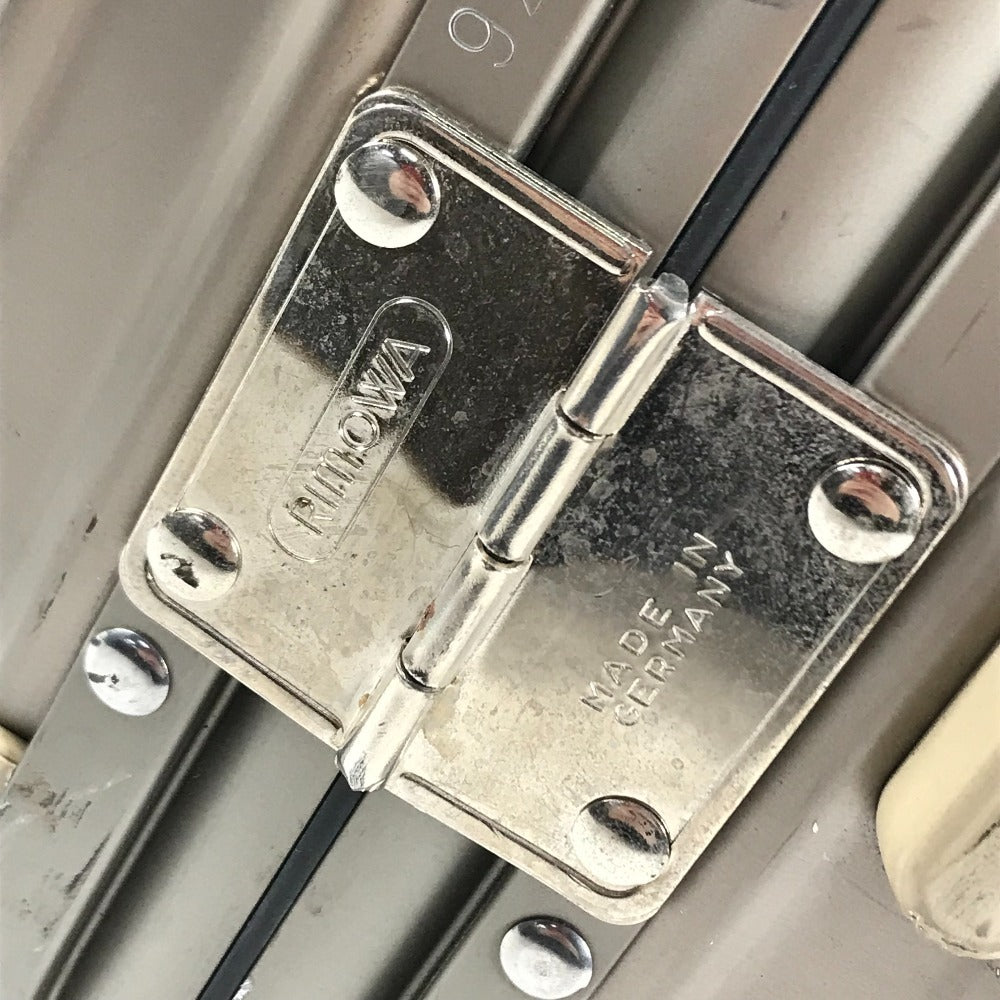 RIMOWA 920.52 suitcase Topaz Trunk 4-Wheel Travel Bag Carry Bag Titanium Gold Used