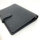 LOUIS VUITTON R20426 Taiga AgendaPM Agenda PM Stationery System Planner Diary Notebook cover Taiga Leather Ardoise Black Used
