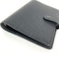 LOUIS VUITTON R20426 Taiga AgendaPM Agenda PM Stationery System Planner Diary Notebook cover Taiga Leather Ardoise Black Used