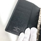 LOUIS VUITTON R20426 Taiga AgendaPM Agenda PM Stationery System Planner Diary Notebook cover Taiga Leather Ardoise Black Used