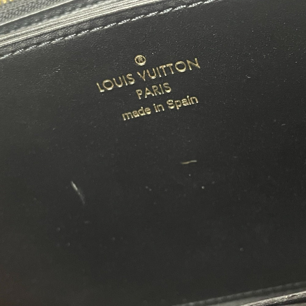 LOUIS VUITTON M63490 Transformed Damier Trompe-l'oeil Zippy Wallet, Round Zipper Long Wallet, Damier Canvas, Women's, Ebene Brown