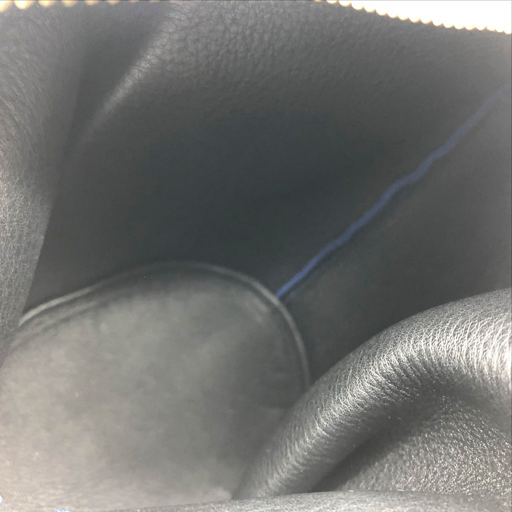 LOEWE Rabbit Motif Animal Macrame Charm Key Bag Leather Mini Shoulder Bag Coin Case Women's Blue Blue x White