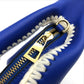 LOEWE Rabbit Motif Animal Macrame Charm Key Bag Leather Mini Shoulder Bag Coin Case Women's Blue Blue x White