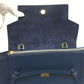 CELINE 176103ZVA.07DS Flap Belt Bag, Mini Bag, Semi-Shoulder Bag, Handbag, Calfskin, Women's, Deep Sea Blue, Navy