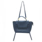 CELINE 176103ZVA.07DS Flap Belt Bag, Mini Bag, Semi-Shoulder Bag, Handbag, Calfskin, Women's, Deep Sea Blue, Navy