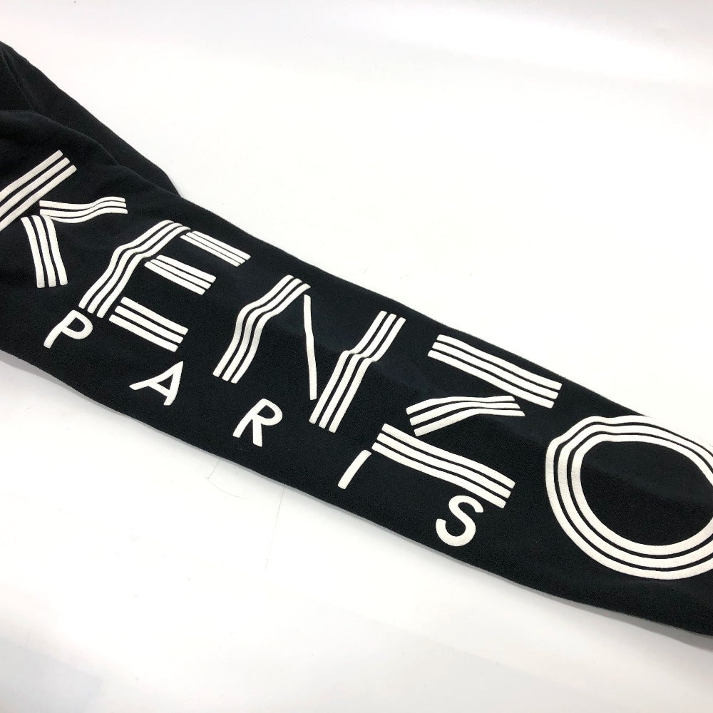 KENZO Sports Logo Sweat Blouson, logo print, zip-up hoodie, cotton, unisex, black