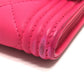 CHANEL A80286 Matelasse Boy Chanel Wallet, Round Zipper Long Wallet, Leather Accessory, Long Wallet, Lambskin, Women's, Pink