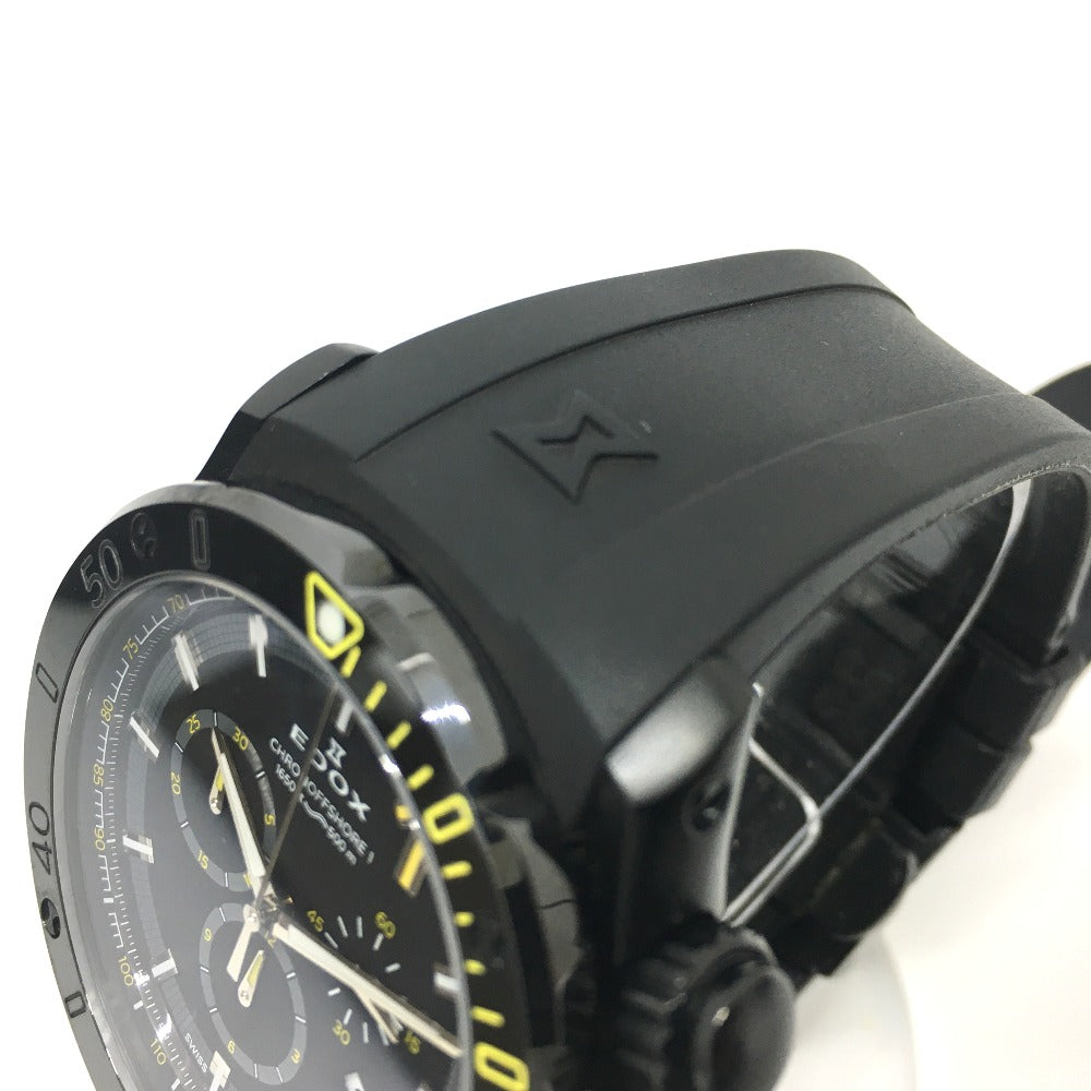 EDOX 10221-37N クロノオフショア1 クロノグラフ クオーツ 腕時計 SS メンズ ブラック