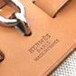 HERMES Airbag Ad PM 2-Way Backpack with Spare Bag, Leather, Women's, Natural Beige