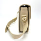 CELINE Carriage Hardware Vintage Shoulder Bag, Leather, Women's, Beige with Gold Hardware