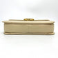 CELINE Carriage Hardware Vintage Shoulder Bag, Leather, Women's, Beige with Gold Hardware