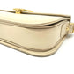 CELINE Carriage Hardware Vintage Shoulder Bag, Leather, Women's, Beige with Gold Hardware
