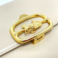 CELINE Carriage Hardware Vintage Shoulder Bag, Leather, Women's, Beige with Gold Hardware