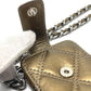 CHANEL A32475 06A Matelasse Paris New York Multi-Case Mini Chain Shoulder Bag, Leather, Women's, Gold and Silver Hardware