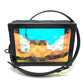 LOUIS VUITTON M55932 Monogram Prism Soft Trunk Shoulder Bag in Black Leather with Hologram Pattern