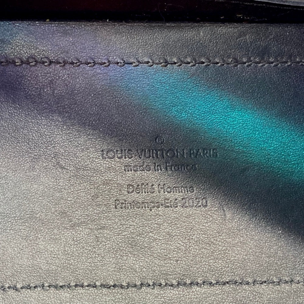 LOUIS VUITTON M55932 Monogram Prism Soft Trunk Shoulder Bag in Black Leather with Hologram Pattern