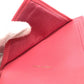 CHANEL AP0375 CC フィリグリー マトラッセ 中長財布 3つ折り財布 キャビアスキン レディース ピンク系