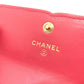 CHANEL AP0375 CC フィリグリー マトラッセ 中長財布 3つ折り財布 キャビアスキン レディース ピンク系