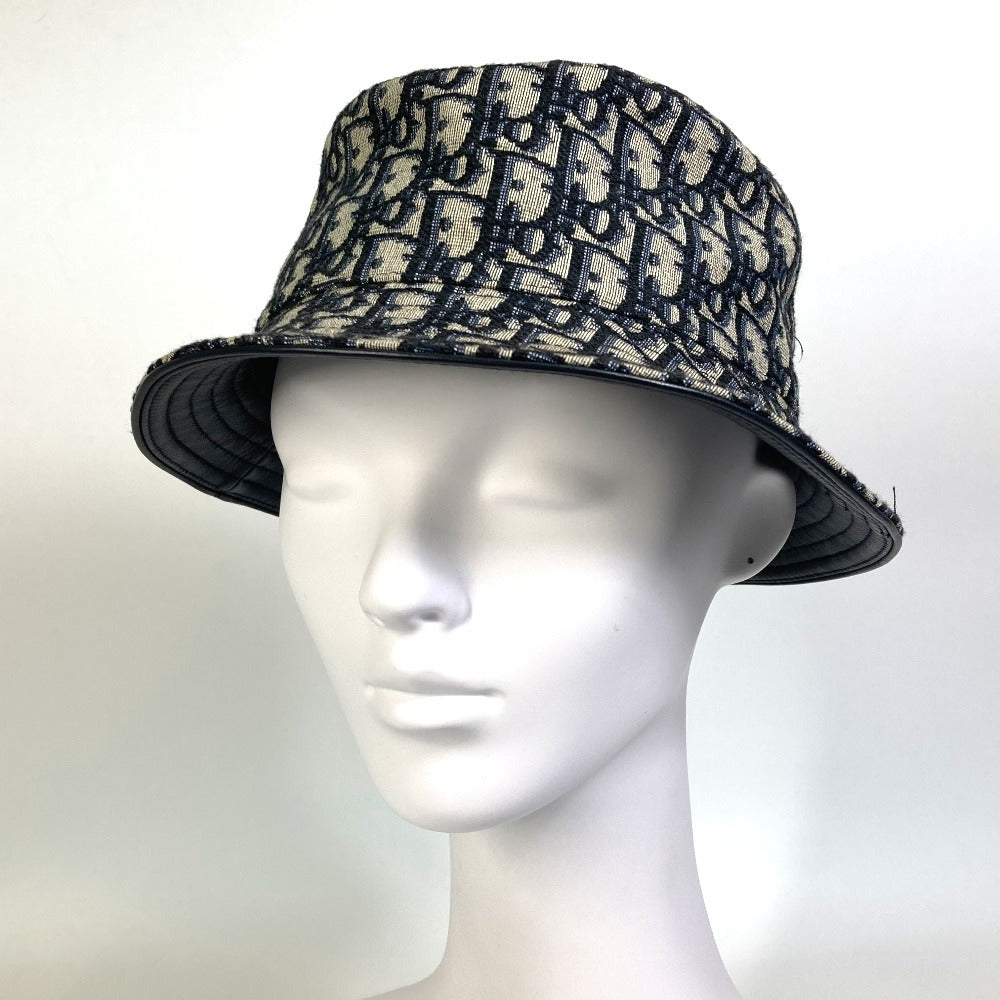 Christian Dior 113C907A4502 オブリーク ボブハット 帽子 ハット 小物 ハット キャンバス/レザー レディース ネイビー