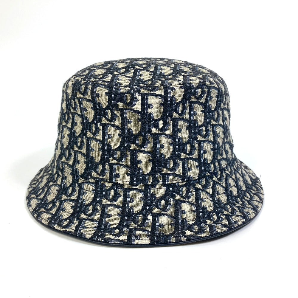 Christian Dior 113C907A4502 オブリーク ボブハット 帽子 ハット 小物 ハット キャンバス/レザー レディース ネイビー