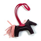 HERMES Rodeo PM Keychain with Horse Cheval Charm and Bag Charm by Anjou Milo, Women's, Rose Sakura/Rouge Serie Brown