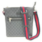 GUCCI 474137 GG Messenger Bag Shoulder Bag in GG Supreme Canvas, Men's, Black