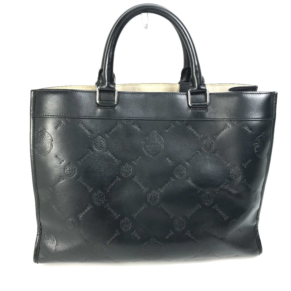 Berluti Logo Uris Small 2-Way Business Tote Bag in Black Leather for Men