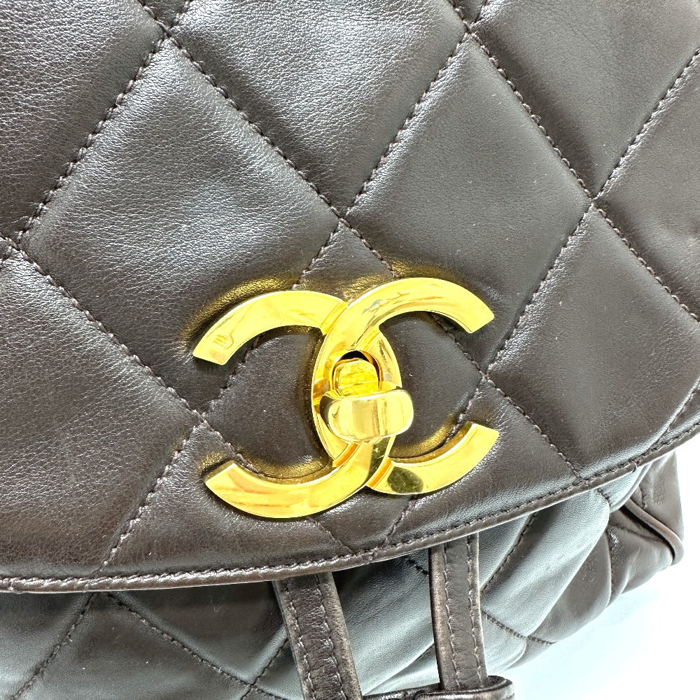 CHANEL CC ココマーク マトラッセ チェーン リュックサック ラムスキン レディース - brandshop-reference