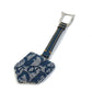 Dior Trotter CD Logo Keychain Bag Charm Key Ring Charm Canvas/Leather Women's Navy