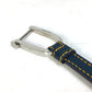 Dior Trotter CD Logo Keychain Bag Charm Key Ring Charm Canvas/Leather Women's Navy